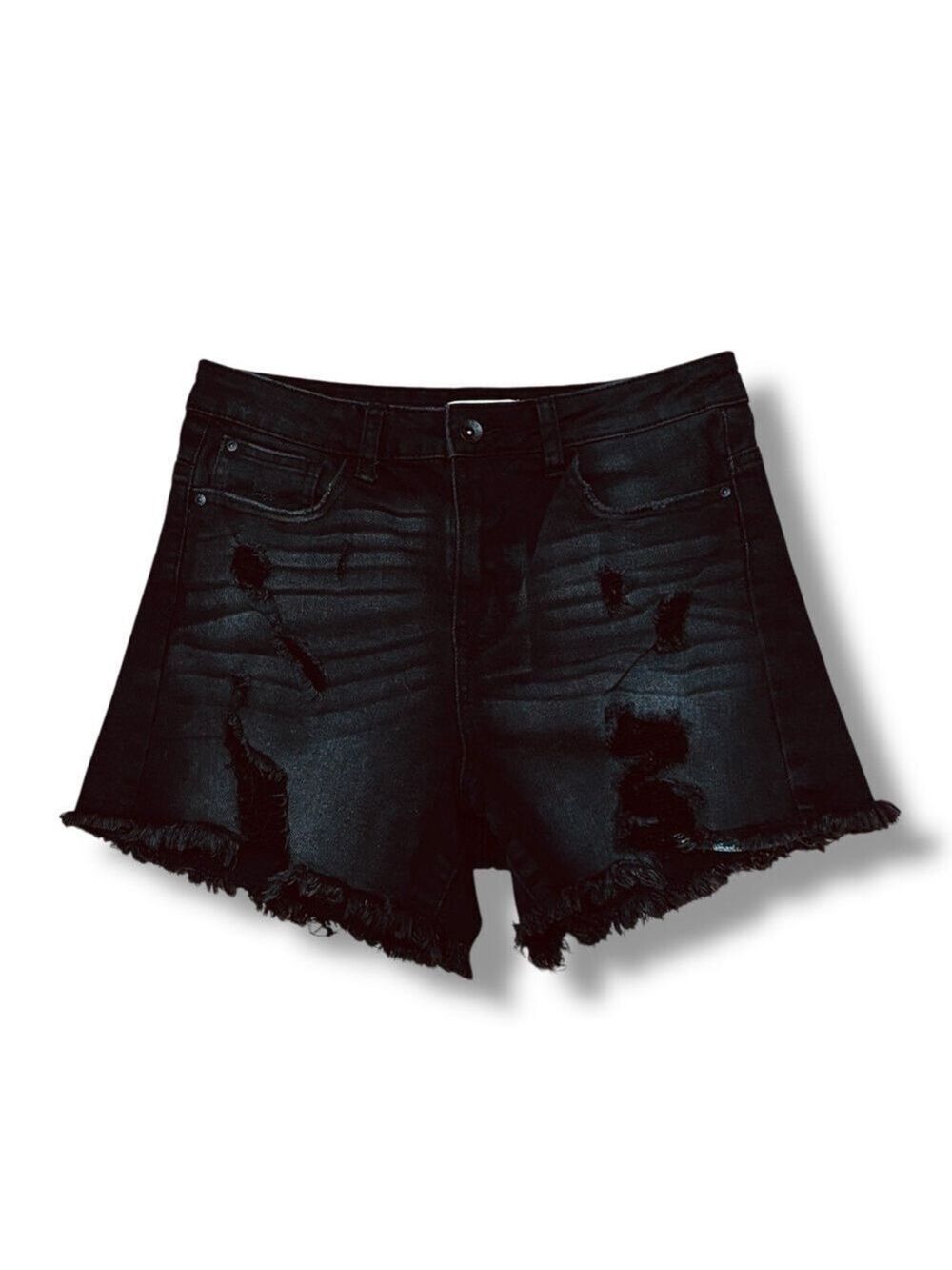 Ariya Jeans Black Wash Rodeo Western Style Stretch Shorts - Size 9/29